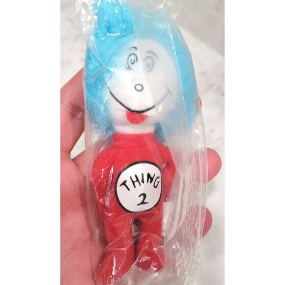 Vintage Kelloggs Dr. Seuss Cat In The Hat Thing 2 Plush 4.5" Toy Collectible - Picture 4 of 4